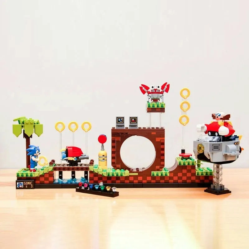 MOC Building Block Set: 29005 Sonic Hedgehog Green Hill Zone