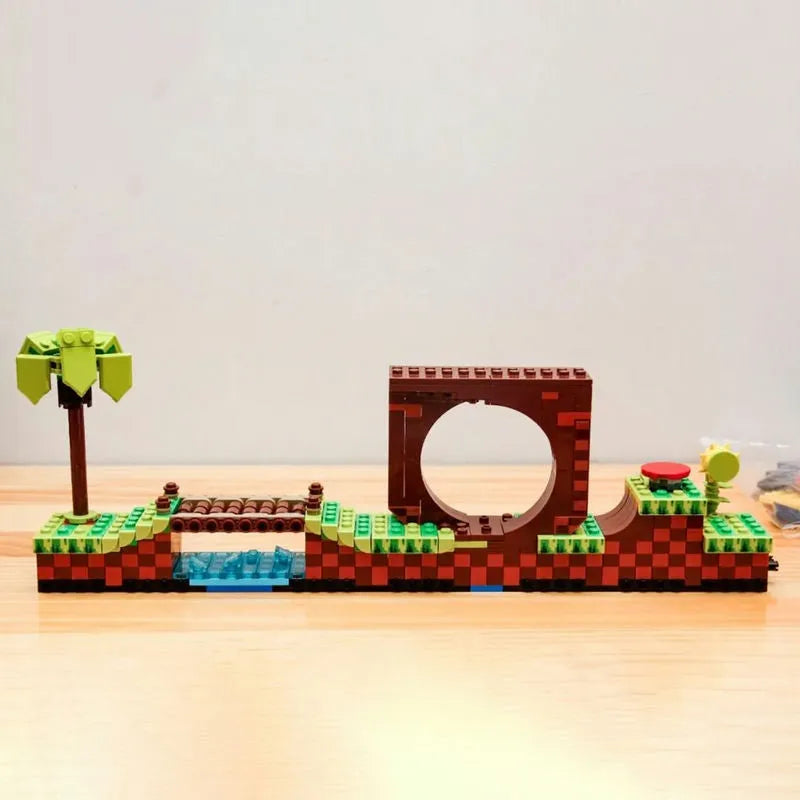 MOC Building Block Set: 29005 Sonic Hedgehog Green Hill Zone