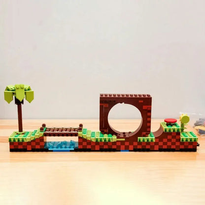 MOC Building Block Set: 29005 Sonic Hedgehog Green Hill Zone