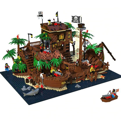 MOC Building Block Set: Pirates Of Barracuda Bay Ship 49016