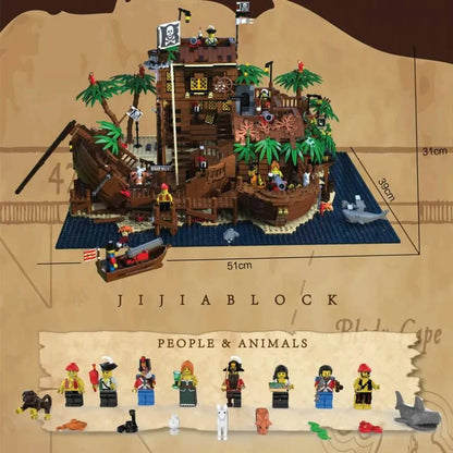 MOC Building Block Set: Pirates Of Barracuda Bay Ship 49016