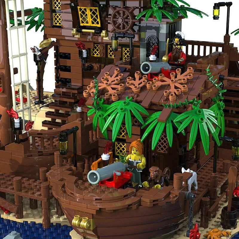 MOC Building Block Set: Pirates Of Barracuda Bay Ship 49016