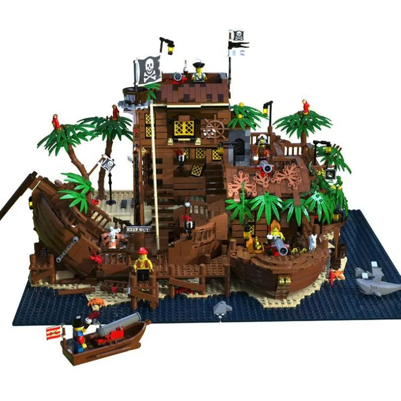 MOC Building Block Set: Pirates Of Barracuda Bay Ship 49016