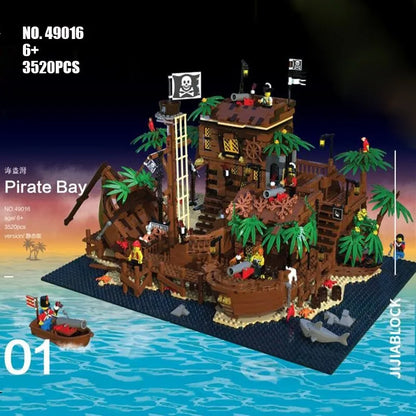 MOC Building Block Set: Pirates Of Barracuda Bay Ship 49016