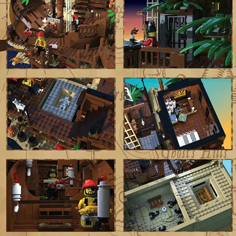 MOC Building Block Set: Pirates Of Barracuda Bay Ship 49016