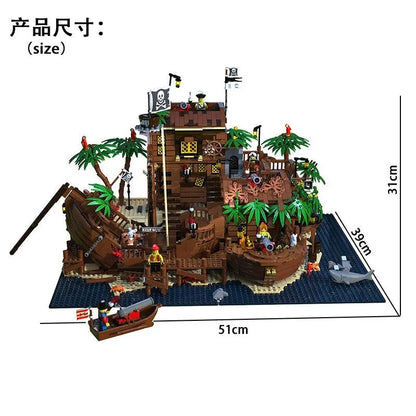 MOC Building Block Set: Pirates Of Barracuda Bay Ship 49016