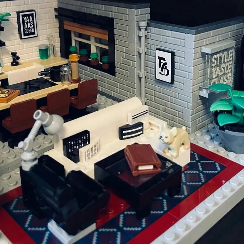 MOC Building Block Set: Queer Eye Fab 5 Loft 12008