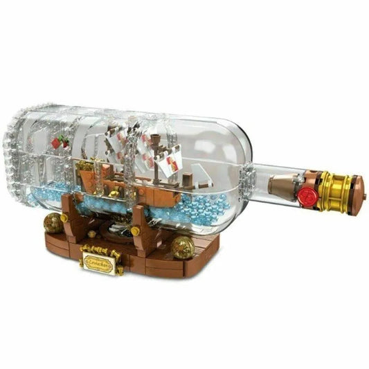 MOC Building Block Set: Ship In A Bottle Pirates Of The Caribbean, Model 16051