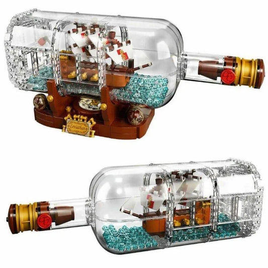MOC Building Block Set: Ship In A Bottle Pirates Of The Caribbean, Model 16051