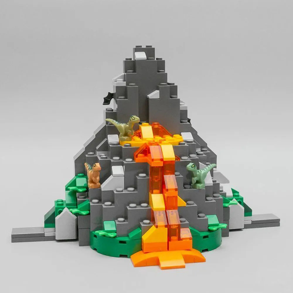 MOC Building Block Set: Jurassic Park T. rex VS Dino-Mech Battle, Model 21337