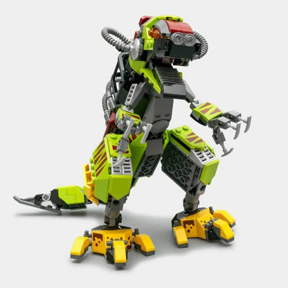 MOC Building Block Set: Jurassic Park T. rex VS Dino-Mech Battle, Model 21337