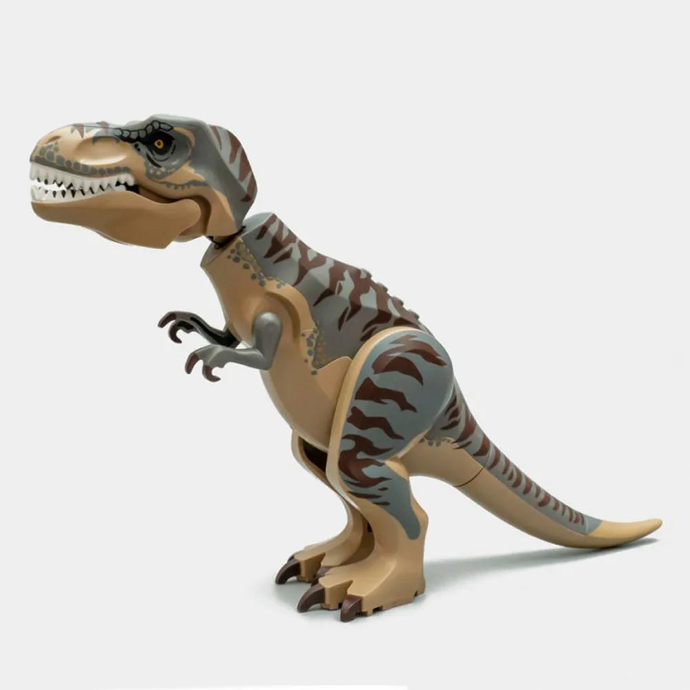 MOC Building Block Set: Jurassic Park T. rex VS Dino-Mech Battle, Model 21337