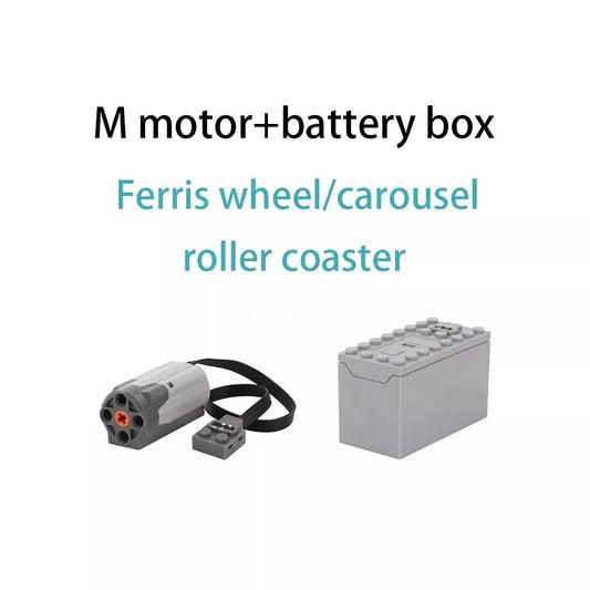 Building Block Accessory: Custom M Power Motor Set for The Ferris Wheel Carousel Roller Coaster