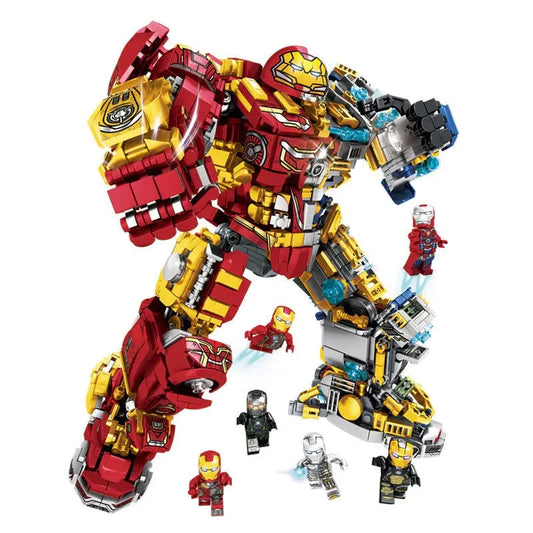 MOC Building Block Set: Marvel Super Iron Hero Warrior Robot, Model 76078