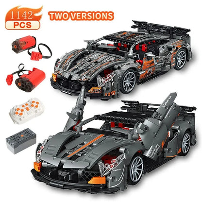 MOC Motorized Building Block Set: McLaren Concept Sports Roadster Car C013