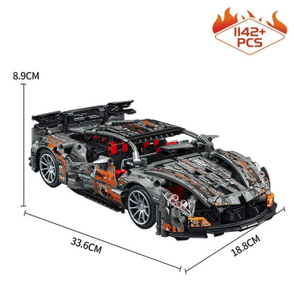 MOC Motorized Building Block Set: McLaren Concept Sports Roadster Car C013