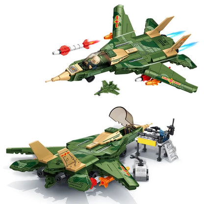 MOC Building Block Set: Aircraft Tomcat F-14 Fighter Plane, Model 88026