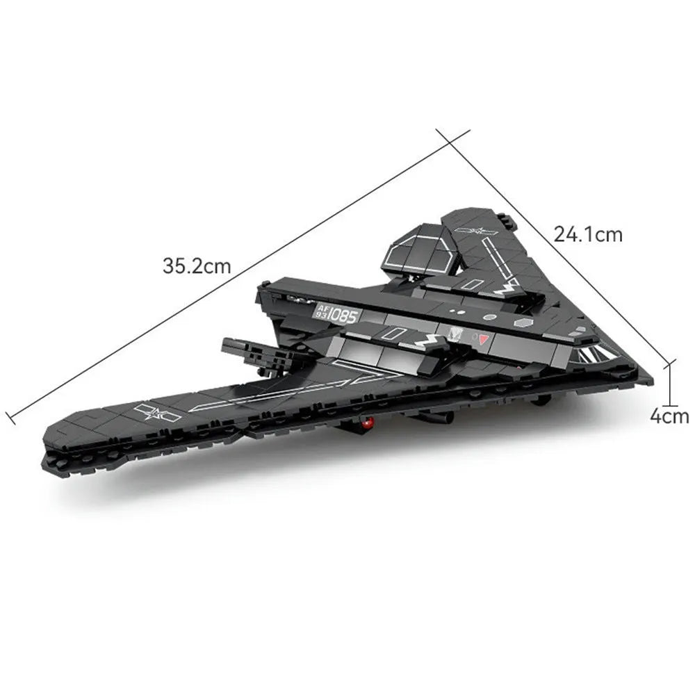 MOC Building Block Set: China H-20 Stealth Bomber Aircraft, Model LY9005