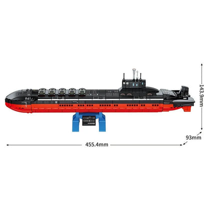 MOC Building Block Set: Nuclear Submarine Navy Warship, Model SY1676