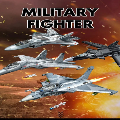 MOC Building Block Set: Rafale Air Fighter Jet Plane, Model SX88004