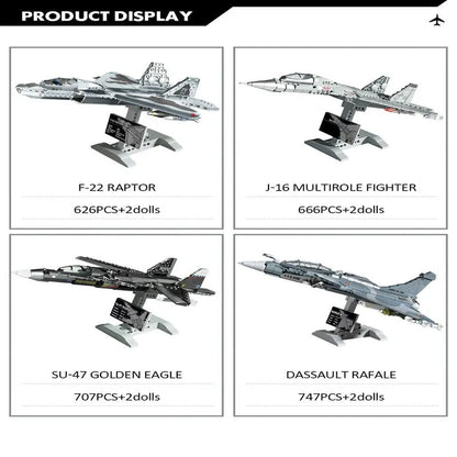 MOC Building Block Set: Rafale Air Fighter Jet Plane, Model SX88004