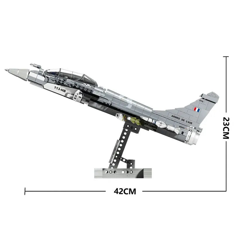 MOC Building Block Set: Rafale Air Fighter Jet Plane, Model SX88004