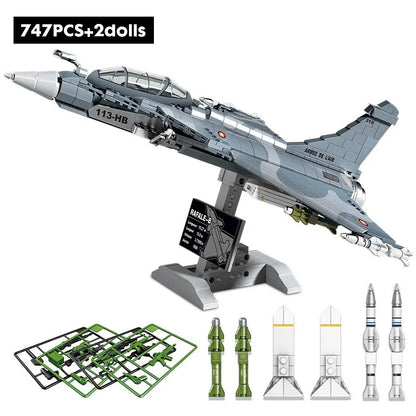MOC Building Block Set: Rafale Air Fighter Jet Plane, Model SX88004
