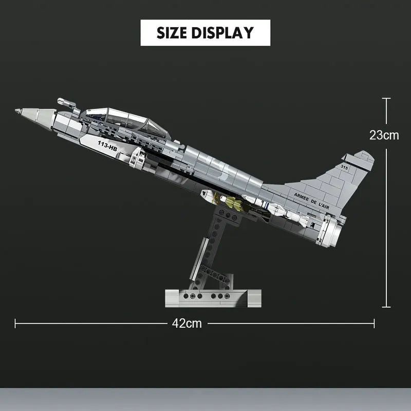 MOC Building Block Set: Rafale Air Fighter Jet Plane, Model SX88004