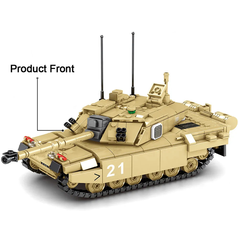 MOC Building Block Set: UK Army FV4034 Challenger 2 Main Battle Tank, Model S0105