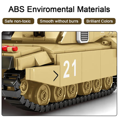MOC Building Block Set: UK Army FV4034 Challenger 2 Main Battle Tank, Model S0105