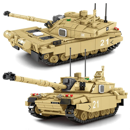 MOC Building Block Set: UK Army FV4034 Challenger 2 Main Battle Tank, Model S0105