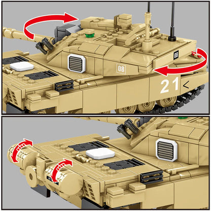 MOC Building Block Set: UK Army FV4034 Challenger 2 Main Battle Tank, Model S0105