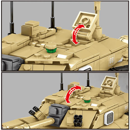 MOC Building Block Set: UK Army FV4034 Challenger 2 Main Battle Tank, Model S0105