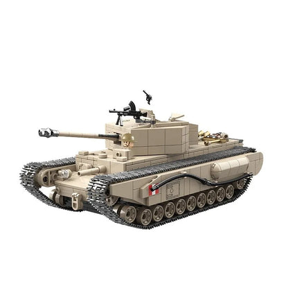 MOC Building Block Set: WW2 Churchill Infantry UK Tank, Model 100238
