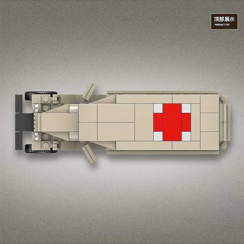 MOC Building Block Set: WW2 GAZ-55 Ambulance Vehicle, Model QG100112