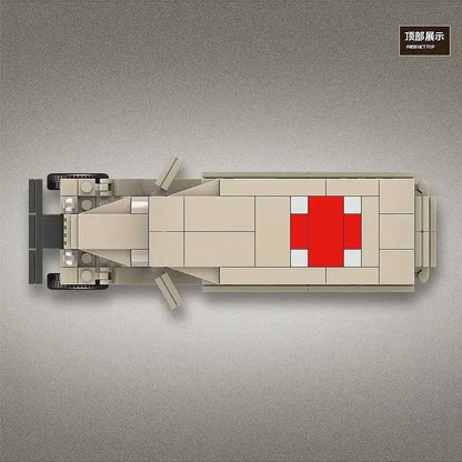 MOC Building Block Set: WW2 GAZ-55 Ambulance Vehicle, Model QG100112
