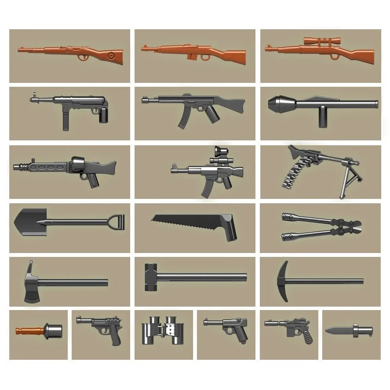 MOC Building Block Set: WW2 German Panther Tank, Model 100064