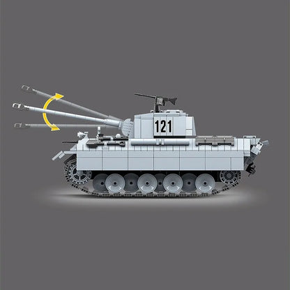 MOC Building Block Set: WW2 German Panther Tank, Model 100064