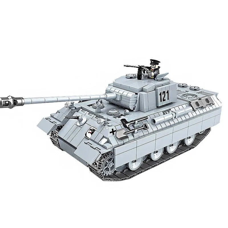 MOC Building Block Set: WW2 German Panther Tank, Model 100064