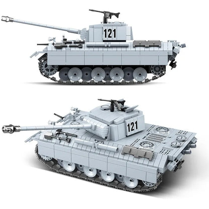 MOC Building Block Set: WW2 German Panther Tank, Model 100064