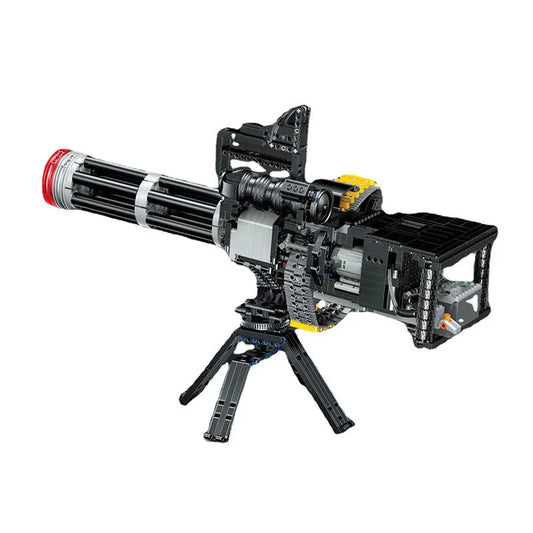 MOC Building Block Set: Motorized Gatling Heavy Machine Gun 15004, Model PG15004