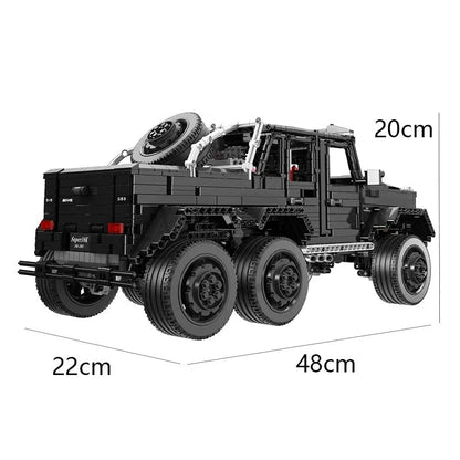 MOC Building Block Set: Motorized Off-Road SUV LAND CRUISER AMG, Model J-901