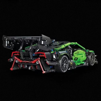 MOC Building Block Set: Motorized RC Lambo Concept Roadster C019, Model C019PF