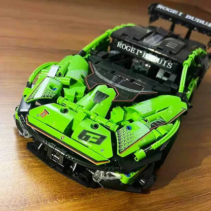 MOC Building Block Set: Motorized RC Lambo Concept Roadster C019, Model C019PF