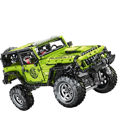 MOC Building Block Set: Motorized RC Off-Road Wrangler Rubicon, Model J902M