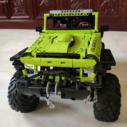MOC Building Block Set: Motorized RC Off-Road Wrangler Rubicon, Model J902M