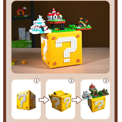MOC Building Block Set: Movie Super Mario 64 Question Mark MOC, Model 60144