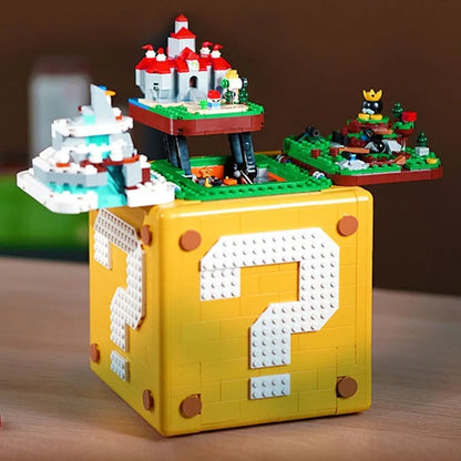 MOC Building Block Set: Movie Super Mario 64 Question Mark MOC, Model 60144