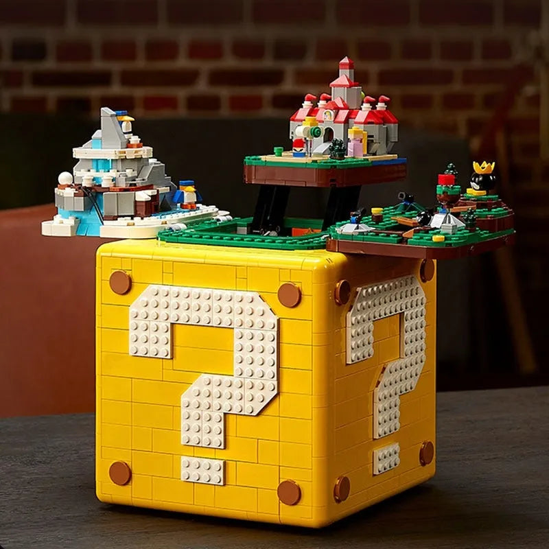 MOC Building Block Set: Movie Super Mario 64 Question Mark MOC, Model 60144