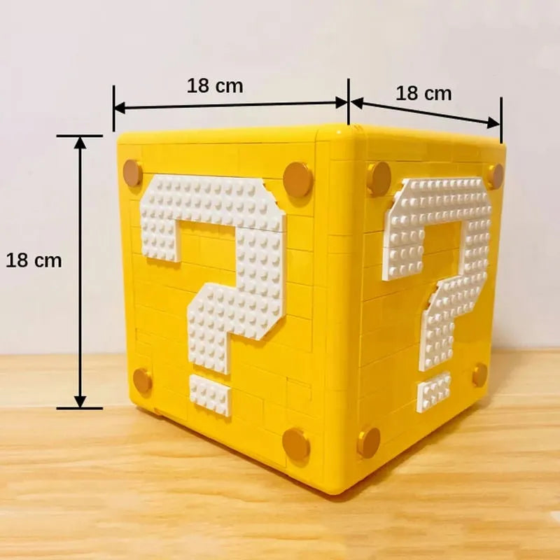 MOC Building Block Set: Movie Super Mario 64 Question Mark MOC, Model 60144